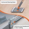 Feeloco Base Board Cleaner Tool,Wall Cleaning Mop with 360° Rotation,