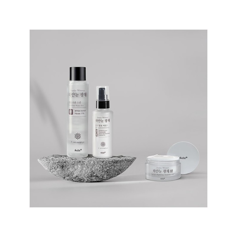 NellaFantazia 하얀눈 광채 진생 발효 에센스 100ml Snow Brightening Fermented