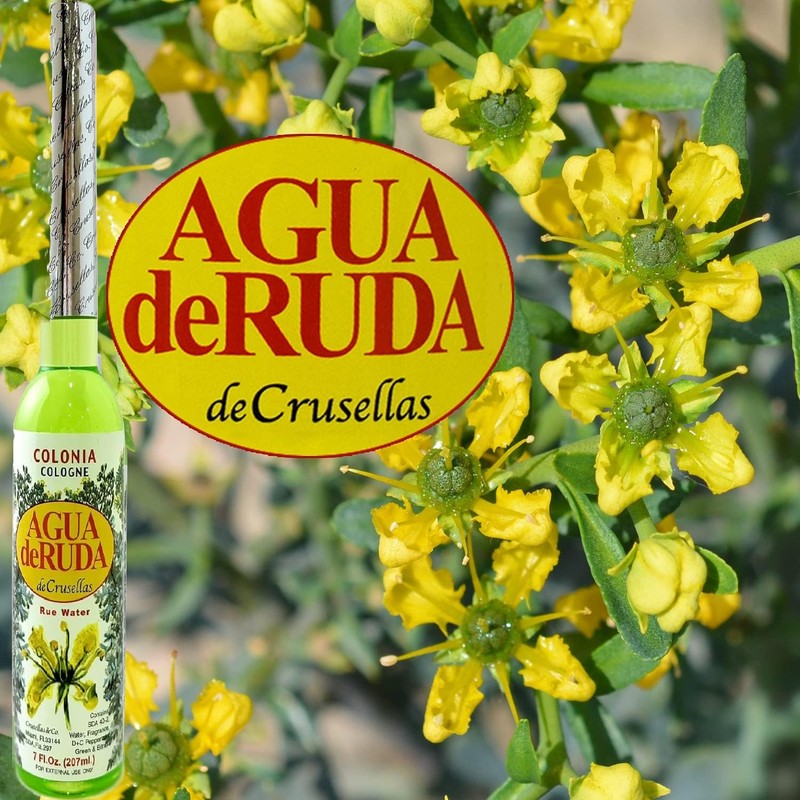 Crusellas Rue Water (Agua de Ruda) Splash Cologne 7 Fl.