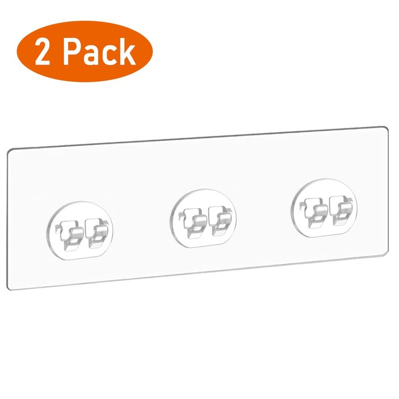 2 Pcs Corner Shower Caddy Adhesive Replacement Hook, Heavy-Duty No