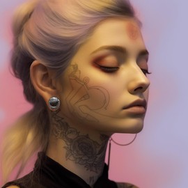 COOEAR Stainless Steel Tunnels, Shark design Earring Plugs, Screw Back Gauges for Ears., 9/16"(14mm), Metal, sandstone