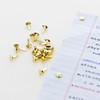 BAZIC Brass Plated Fasteners 1/2 Inch, Round Head Paper Fastener