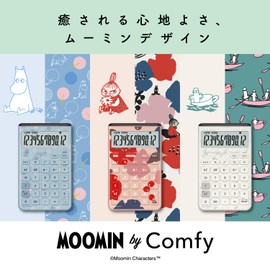 Casio JT-200T-MM-BU-N Design Calculator, Comfy Moomin Model, Moomin Design, Graceful Blue, Just Type, 12 Digits