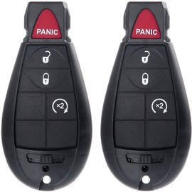 KEYALL 1 Pack 4 Buttons Remote Control Car Key Fob 2008-2010 Fit for Chrysler 300 3.5L,2008-2010 Fit for Chrysler 300 5.7L IYZ-C01C,IYZC01C,56046639AA,56046639AD