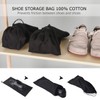 PlasMaller Shoe Storage Bags 100% Cotton with Drawstring For Men