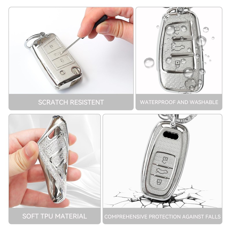 ZVRSUA Car Key Protective Case Fits Renault, Keycard Case with
