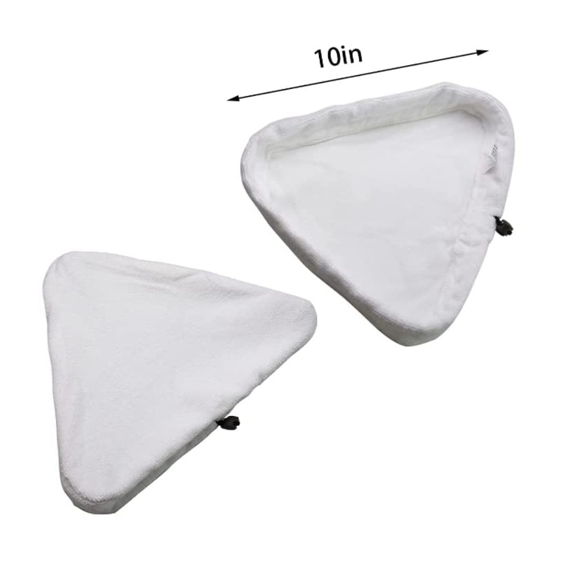 Haogo Steam Mop Pads,6 pcs Universal Washable Triangular Microfiber Cleaning