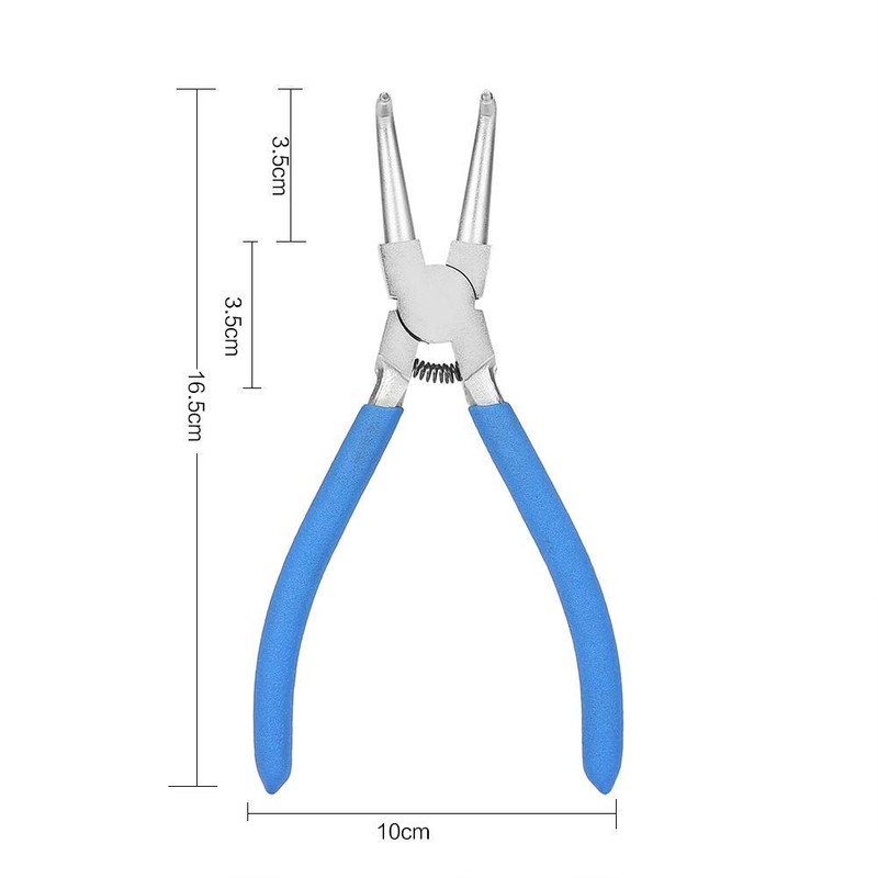 Professional Circlip Pliers Set, 4-Piece Snap Ring Pliers 7" Circlip