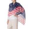 iB-iP Damen Usa-flagge Großer Leichter Modischer Schal, Größe: Einheitsgröße, Marine