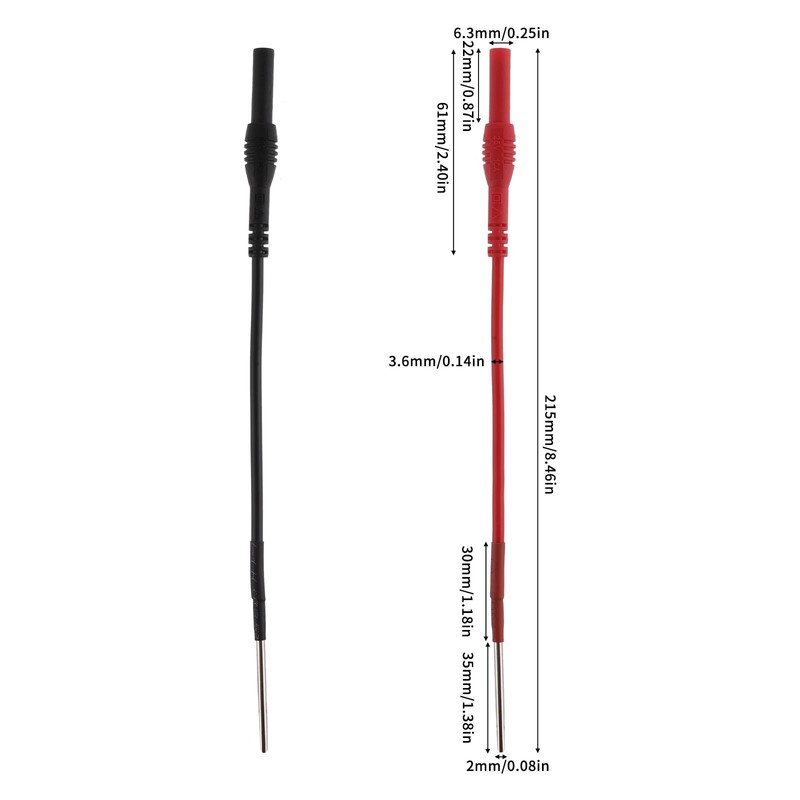 Flexible Back Probe, 2PCS Silicon Bendable Back Probes Kit Spoon