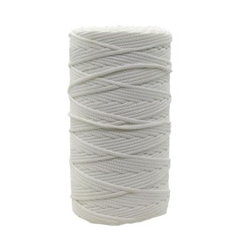 Durable Nylon Anorak Cord – 3mm Braided Drawstring Cord Laces Hoodie String Jogger String Clothing Cord Lace Tying Lanyard Rope for Craft Projects – White 10 metres