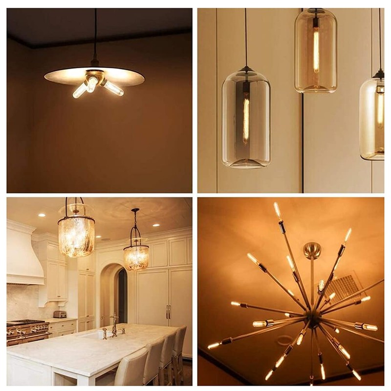 K JINGKELAI T300 Dimmable Vintage LED Edison Bulbs 6W T300