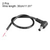 uxcell DC Power 5.5mm x 2.5mm 4A 30cm Length Barrel