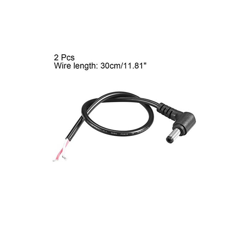 uxcell DC Power 5.5mm x 2.5mm 4A 30cm Length Barrel