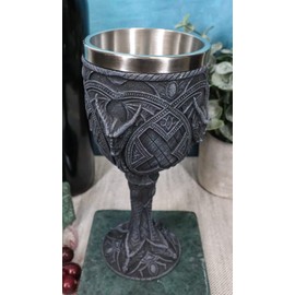 Ebros Ancient Celtic Gothic Knotwork Arachnid Spider Dragon Wine Goblet Chalice Cup 6oz Gothic Dungeons And Dragons Medieval Elixir Of Life Party Prop Decor