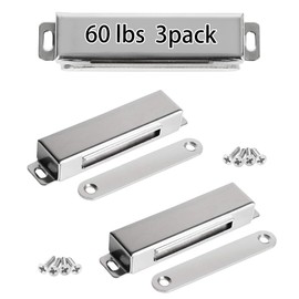 Strong Cabinet Magnets for Closure 60 lbs 3 Pack - Hold Warped Doors Tight