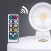 Ruiqas Wireless Rotating Dimmable Spotlight with Remote Control for Pictures,