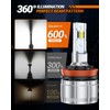 SEALIGHT H11/H8/H16 LED Fog Light Bulbs or DRL, 600% Brightness