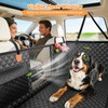 Dog Car Seat Cover for Back Seat,Hard Bottom Hammock Hold