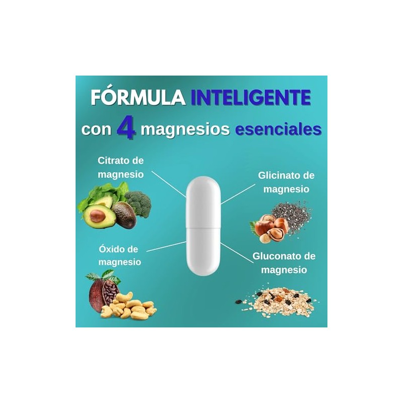 Instanutra Magnesio Complex Glicinato Gluconato Óxido Cápsulas Fórmula Completa