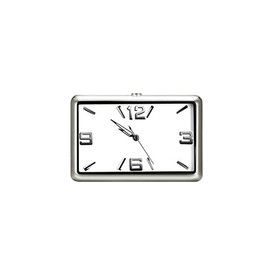 Surakey Car Clock Universal Mini Dashboard Square Clock Self Adhesive Car Home Decoration Schedule Dashboard Parts Stainless Steel Square Miniature White Digital Clock, Type 1