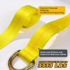 TREKASSY 4 Axle Strap Car Wheel Net Ratchet Tie Down