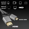 Unbranded Micro HDMI to HDMI Cable Adapter Converter 4K GoPro