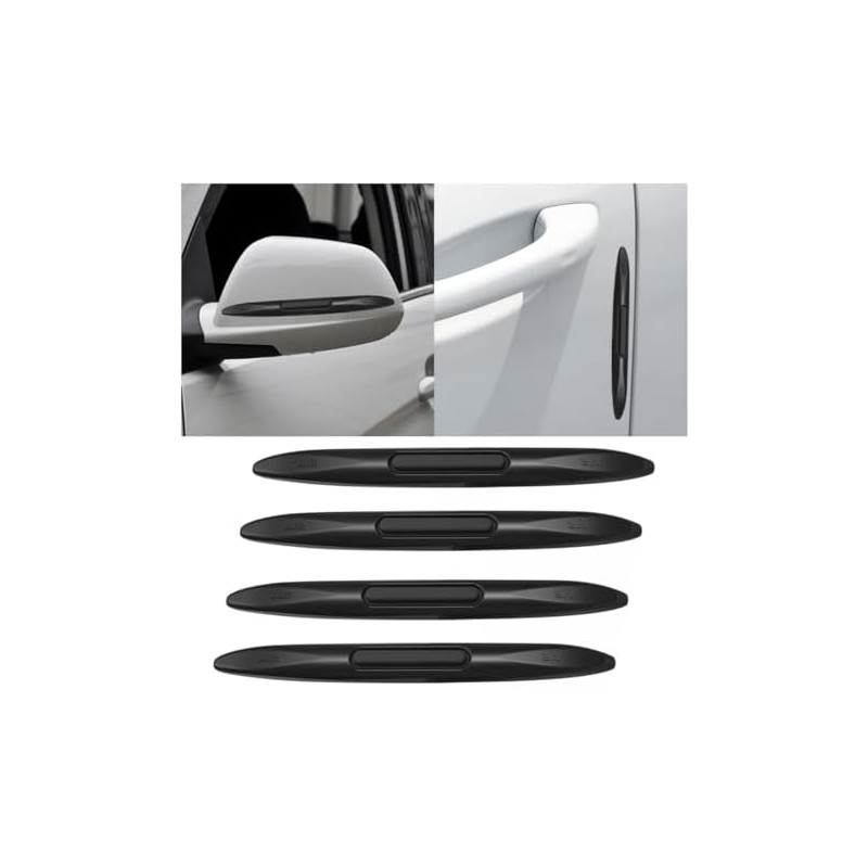 4 piezas de protectores de borde de puerta de coche,