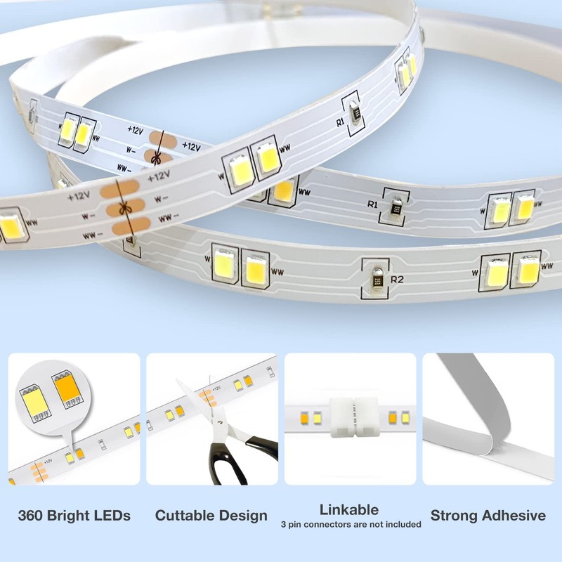 DAYBETTER 8 PCS Under Cabinet Lighting Kit, Bright Under Cabinet