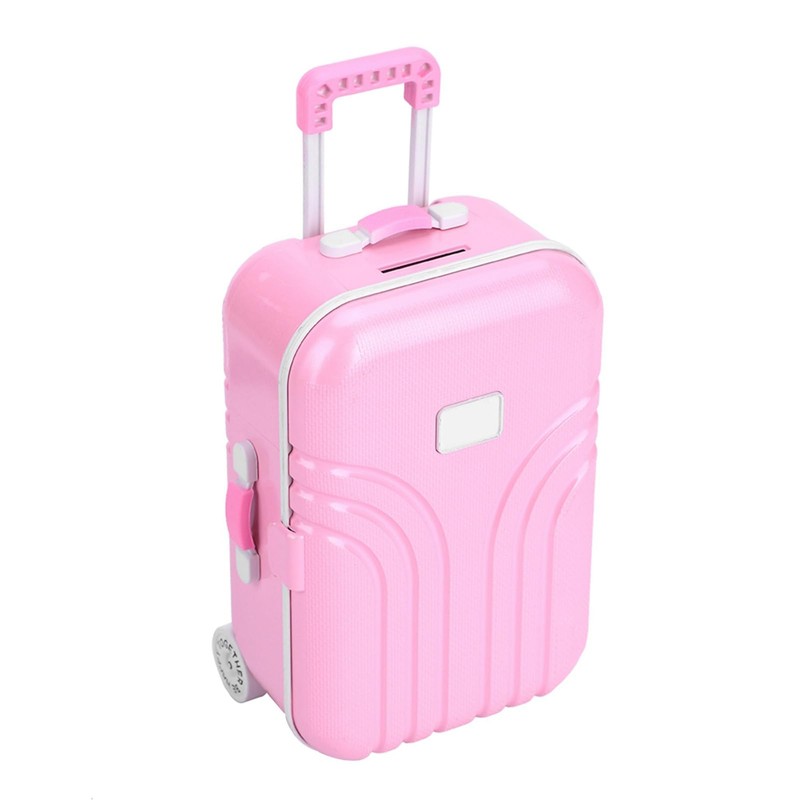 Ailgely Baby Suitcase Toy Cute Plastic Rolling Suitcase Mini Luggage