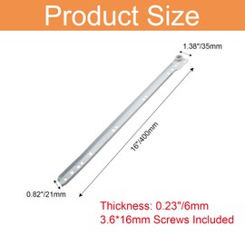 Suiwotin 1 Pair 16 Inch Drawer Slides, White Coated Steel Drawer Track, Removable Bottom Mount Drawer Rails with Smooth Sliding Nylon Wheels