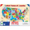 The Learning Journey Lift & Learn Puzzle - USA Map Puzzle for Kids - Preschool Toys & Gifts for Boys & Girls Ages 3 and Up - United States Puzzle for Kids