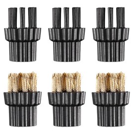 MAGICLULU Cepillos De Repuesto Para MáQuina De Vapor, 6 Piezas, Cepillo De Limpieza Multifuncional Para Tareas DoméSticas, Incluye Cepillo De Metal Y PláStico, FáCil InstalacióN Y Uso, Ideal Para Sue