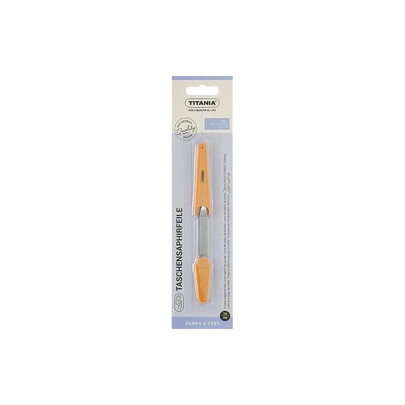 Lima De Zafiro Portátil Con Funda Titania Germany