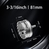 Mollom (3-3/16''|81mm) Heavy Duty Carbide Hole Saw with 2 Pilot