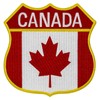 EmbTao Canada Shield Flag Patch Embroidered Badge Biker Applique Iron