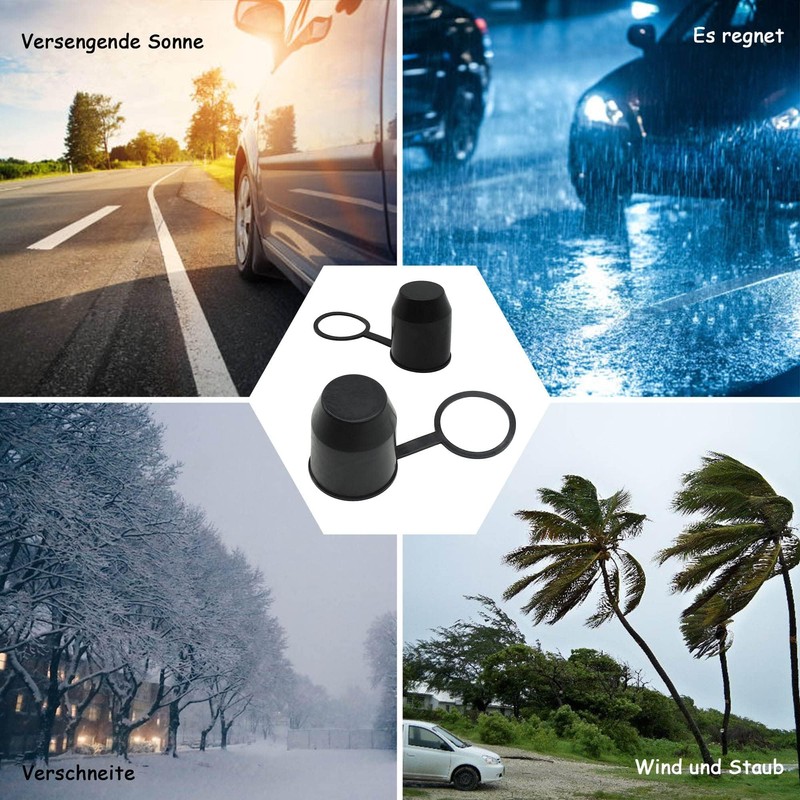 HISports Tow Bar Cover 2 Pieces Dustproof and Waterproof Tow