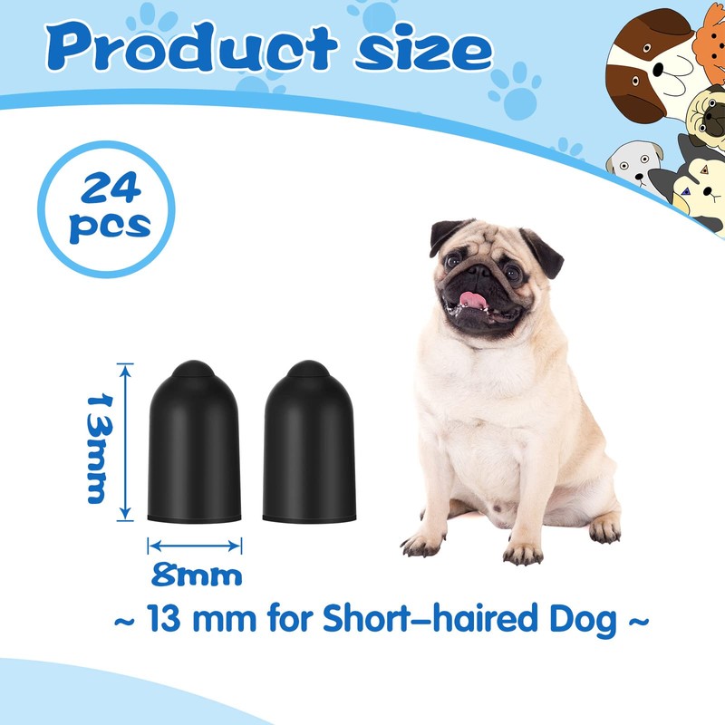 Weewooday 24 Pieces Shock Collar Dog Rubber Tips Training Collar