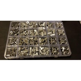 300 pcs Aluminum Rivet Nut Kit Rivnut Nutsert Assort (150pcs Metric+150pcs SAE) HQ