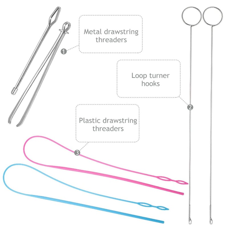 Kit de bucles de costura de 6 piezas, herramientas completas