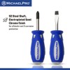 MichaelPro 2-Piece Stubby Screwdriver Set 1/4-Inch x 1 1/2-Inch Slotted,