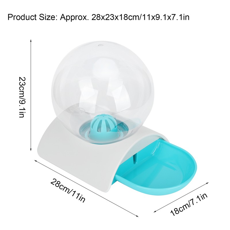2.8L Pet Gravity Waterer Dispenser Automatic Water Drinking Fountain for