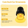 wonuu Car Rubber Duck, Yellow Duck Decoration Dashboard with Sun