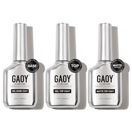 GAOY - Juego de 3 piezas, 16 ml, combinación mate brillante sin necesidad de limpieza para UV L