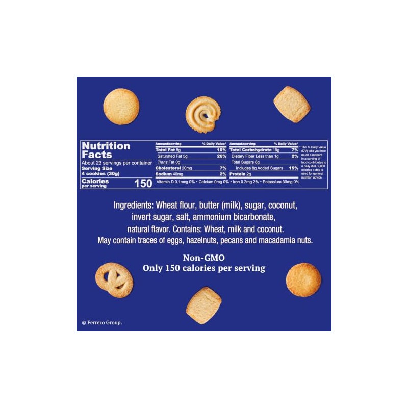 Galletas de mantequilla danesa Royal Dansk, 24 onzas (1.5 LB)