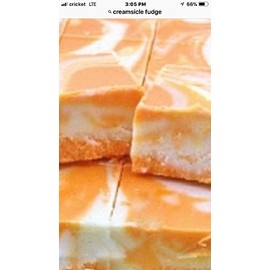 Creamsicle Orange & Cream Swirl Fudge smooth creamy 1 pound