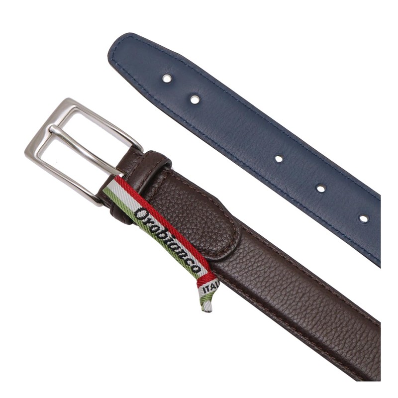 Orobianco ORB-01002 Men's Belt Pin Type Dress Belt, Made in
