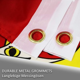 Spain Flag 90 x 150 cm with 2 Metal Eyelets High Quality Spanish Flag Large 90 x 150 cm for Balcony Events External Car - Spain Flag - Bandera Espana Large