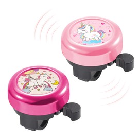 KASESSS 2 Pieces Bike Bell, Cartoon Bicycle Bell, Kids Bike bell with Loud Crisp Clear Sound, Bike Bells for Girls Boys, Cycle sBell for Scooter Road and Mountain Bikes Accessories Fits 22mm Handle