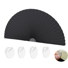 Garaym Arch Window Shade Half Circle,Adjustable Clipping Half Round Moon Window Shade 70% Blackout Self-Adhesive Window Sunshade Cover Decoration for Apartment